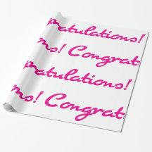 Felicitatie! Hot Pink Casual Script