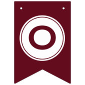 Felicitatie! In de herfst Bourgondië Vlaggetjes (Tweede vlag)