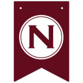 Felicitatie! In de herfst Bourgondië Vlaggetjes (Derde vlag)