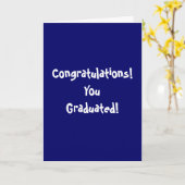 Felicitatie! Je bent afgestudeerd! Kaart (Gele Bloem)