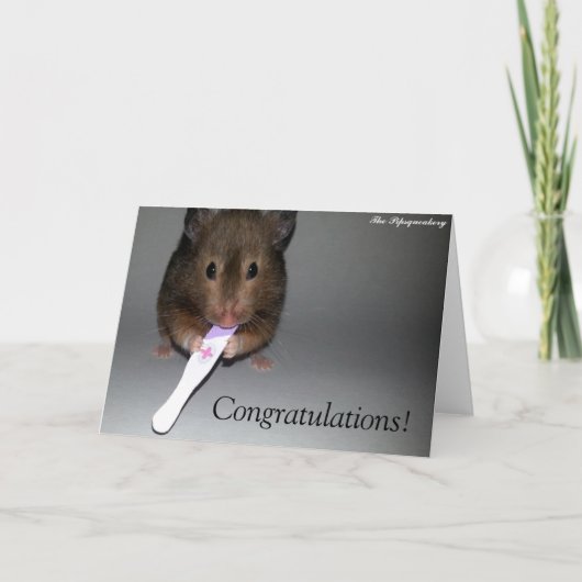 Felicitatie! Je hebt een baby! Kaart (Voorkant)