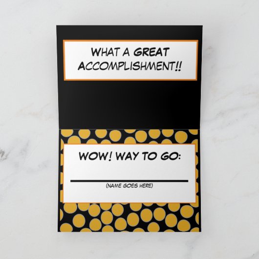 Felicitatie! Kaart (Binnen)