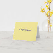 FELICITATIE KAART (Gele Bloem)