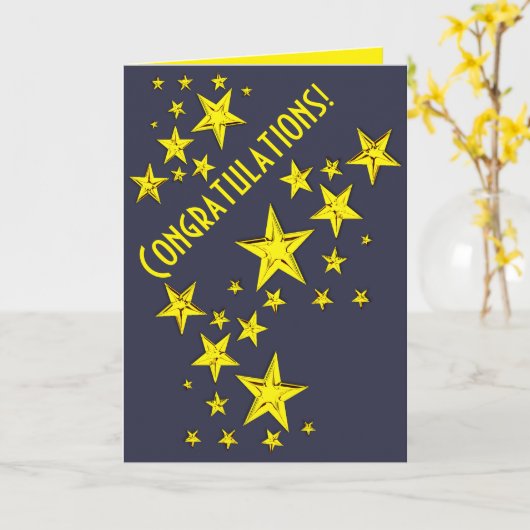 Felicitatie! Kaart (Gele Bloem)