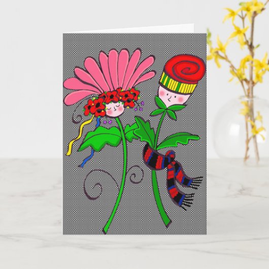 Felicitatie! Kaart (Gele Bloem)