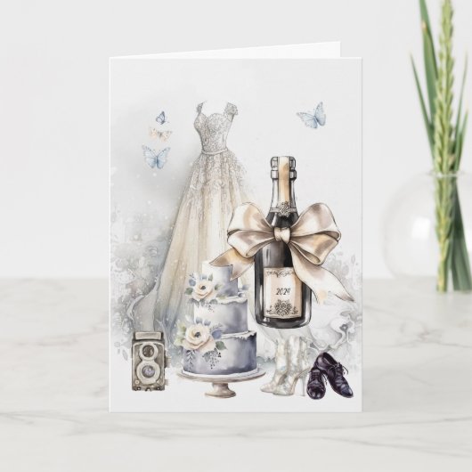 Felicitatie! Liefde & Proost! Bedankkaart (Voorkant)