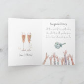 Felicitatie! Liefde & Proost! Bedankkaart (Binnen)