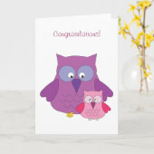 Felicitatie! Meisje 5x7 Kaart (Gele Bloem)