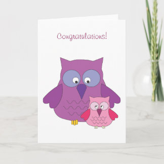 Felicitatie! Meisje 5x7 Kaart