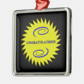 Felicitatie Metalen Ornament (Links)
