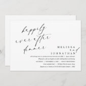 Felicitatie na het diner en dansen  kaart (Voorkant / Achterkant)