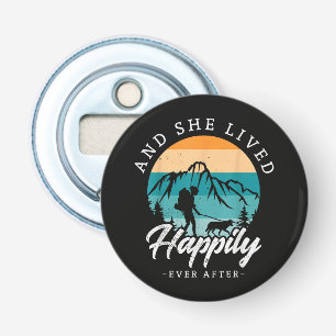 Felicitatie Na Het Wandelen Met Mijn Hond Button Flesopener