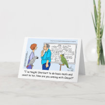 Felicitatie! Oscar de groet cartoon parrot