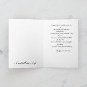 Felicitatie Pastor Vouwkaart Kaart (Binnen)