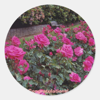 Felicitatie! Ronde Sticker