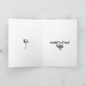 FELICITATIE! SPOOKY BRUID & BRUIDEGOM GROET KAART (Binnen)