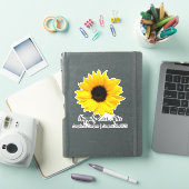 Felicitatie Sunflower Trouwdag Sticker (iPad Cover)