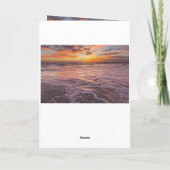 Felicitatie! - Surfen op strandgolven bij zonsonde Kaart (Achterkant)