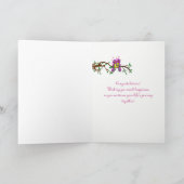 Felicitatie! -Tortelduifjes Kaart (Binnen)