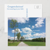 Felicitatie! Uitstekend! briefkaart (Voorkant / Achterkant)