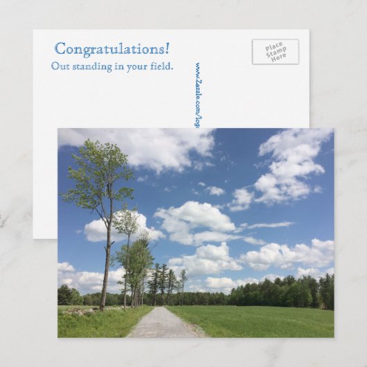 Felicitatie! Uitstekend! briefkaart (Voorkant / Achterkant)