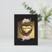 felicitatie zoete afstudeerboodschap briefkaart (Staand voorkant)