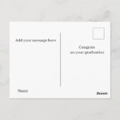 felicitatie zoete afstudeerboodschap briefkaart (Achterkant)