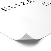 Felicitatiefuif na de bruiloft Ontvangst Poster (Hoek)