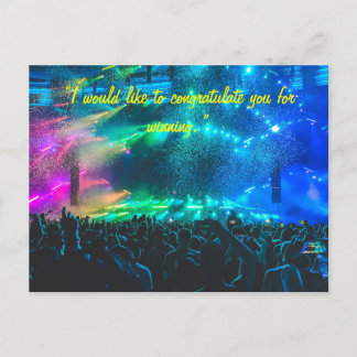 felicitatiekaart aan het team of de persoon briefkaart