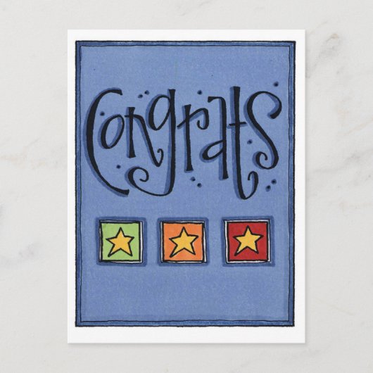 felicitatiekaart briefkaart (Voorkant)