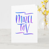 Felicitatiekaart Bright Ombre Mazel Tov Kaart (Gele Bloem)