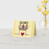 felicitatiekaart voor aanneming kaart (Gele Bloem)