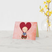 felicitatiekaart voor aanneming kaart (Gele Bloem)