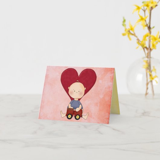 felicitatiekaart voor aanneming kaart (Gele Bloem)