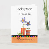 felicitatiekaart voor aanneming kaart (Voorkant)