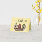 felicitatiekaart voor aanneming kaart (Gele Bloem)