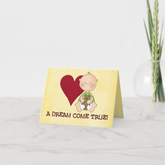 felicitatiekaart voor aanneming kaart (Voorkant)