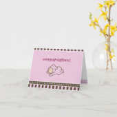 Felicitatiekaart voor nieuwe baby kaart (Gele Bloem)