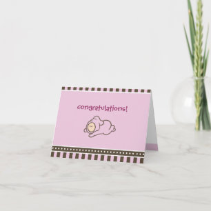 Felicitatiekaart voor nieuwe baby kaart