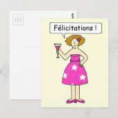 felicitaties aan het adres van de fransen briefkaart (Voorkant / Achterkant)