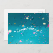 felicitaties aan het briefkaart (Voorkant / Achterkant)