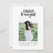 felicitaties aan ons afstudeerder (bebouwd afbeeld kaart (Voorkant)