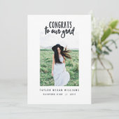 felicitaties aan ons afstudeerder (bebouwd afbeeld kaart (Staand voorkant)