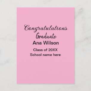 felicitaties afgestudeerde voeg naam klas jaar sch briefkaart