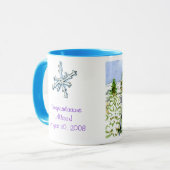 felicitaties allison skiing mok (Voorkant links)