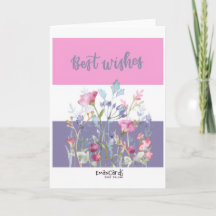 Felicitaties - Beste Wensen met Bloemen