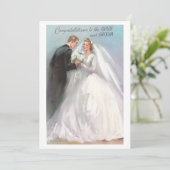 felicitaties Bride en Groom Feestdagenkaart (Staand voorkant)