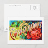  felicitaties briefkaart (Voorkant / Achterkant)