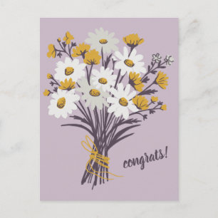 FELICITATIES Daisy Boeket Bloemig Mooie Maatwerk Briefkaart