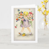 felicitaties en beste wensen Kaart (Gele Bloem)